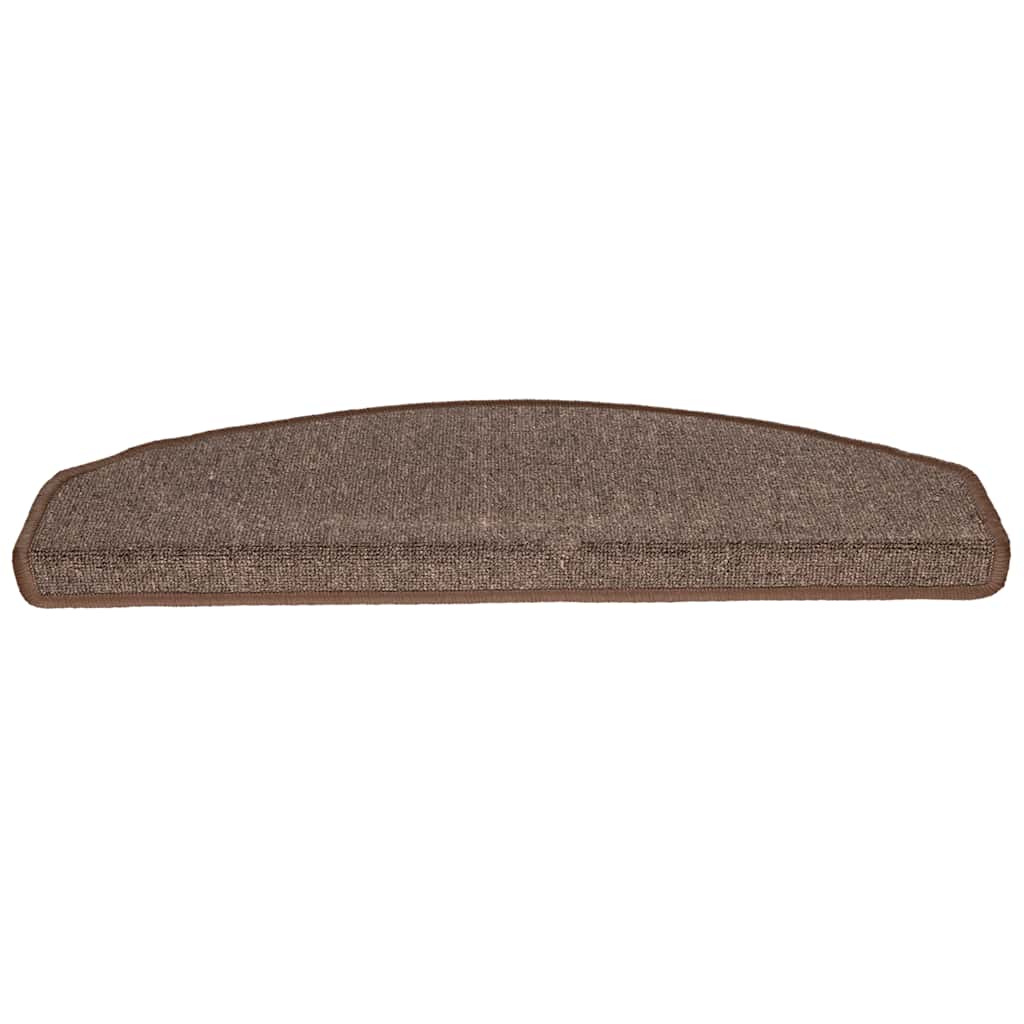 vidaXL Maty na schody 30 szt. 65x24x4 cm Brąz kawowy Półokrągły Duży