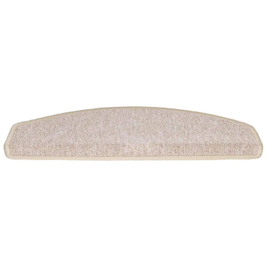 vidaXL Maty na schody 30 szt. 65x24x4 cm Taupe Półokrągłe Duże