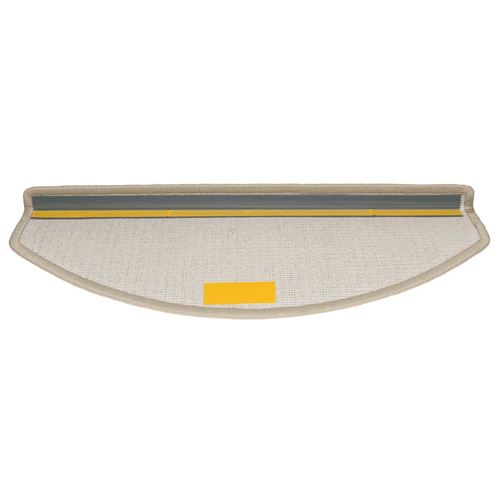 vidaXL Maty na schody 30 szt. 65x24x4 cm Taupe Półokrągłe Duże