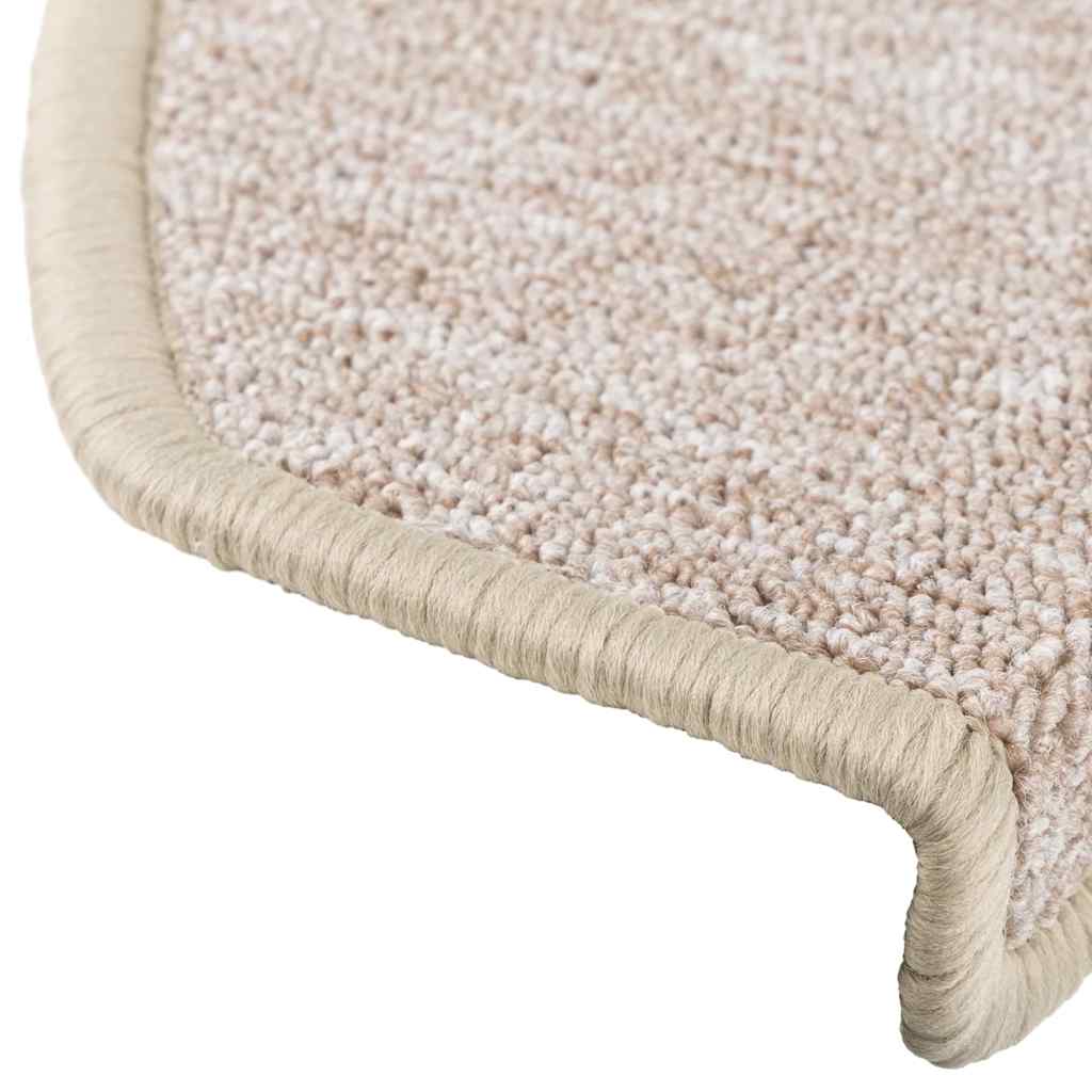 vidaXL Maty na schody 30 szt. 65x24x4 cm Taupe Półokrągłe Duże