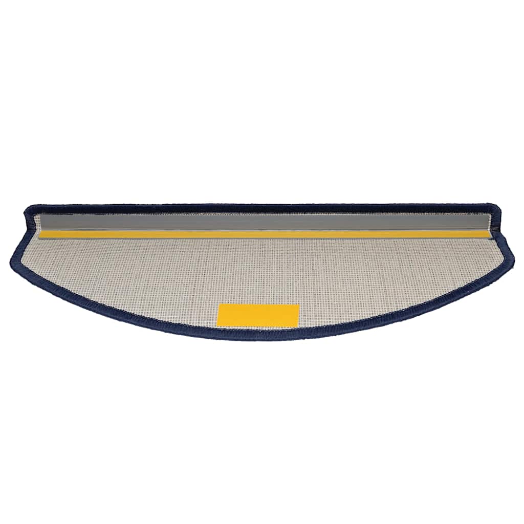 vidaXL Maty na schody 30 szt. 65x24x4 cm niebieskie półokrągłe duże