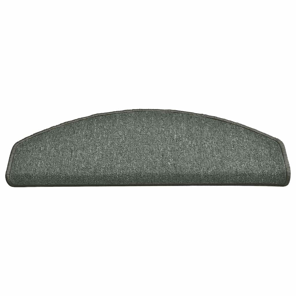 vidaXL Maty na schody 30 szt. 65x24x4 cm Ciemnozielone Półokrągłe Duże