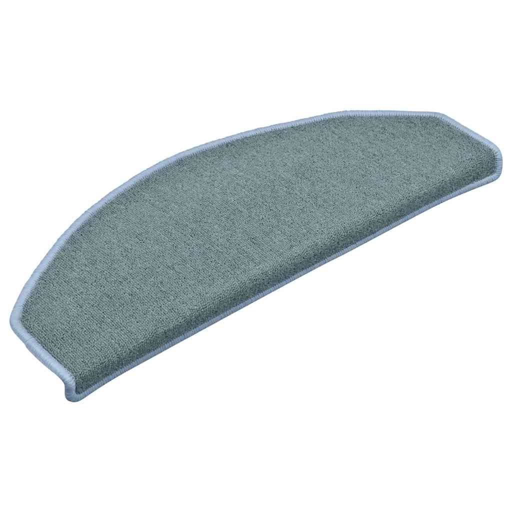 vidaXL Maty na schody 30 szt. 65x24x4 cm, niebieskie, półokrągłe, duże
