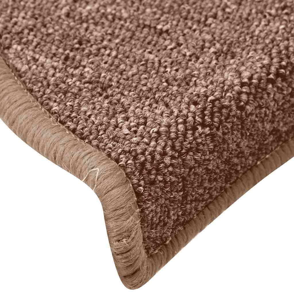 vidaXL Maty na schody 30 szt. 65x24x4 cm Brązowe półokrągłe duże