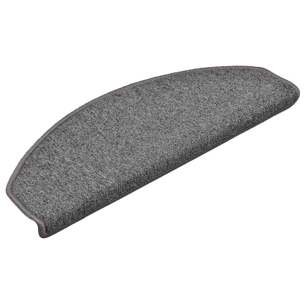 vidaXL Maty na schody 30 szt. 65x24x4 cm Ciemnoszary Półokrągły Duży