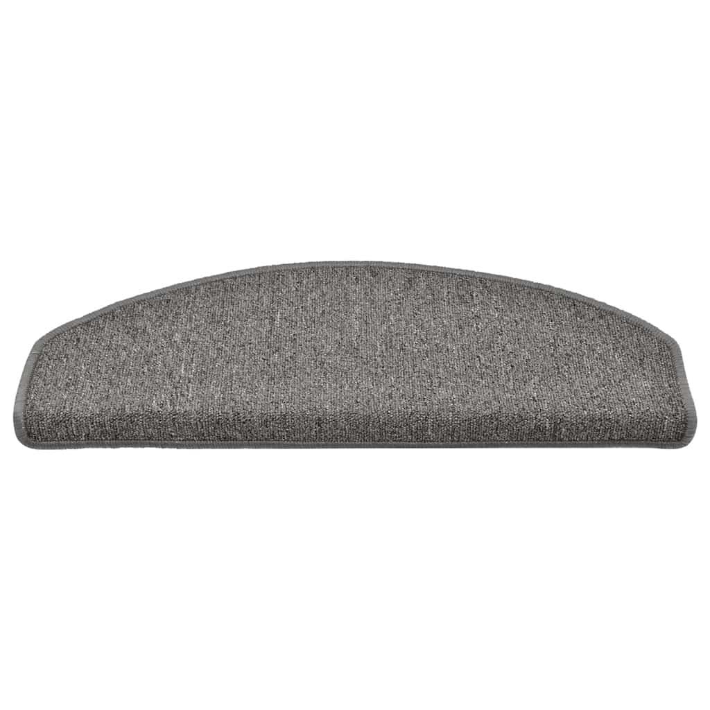 vidaXL Maty na schody 30 szt. 65x24x4 cm Ciemnoszary Półokrągły Duży