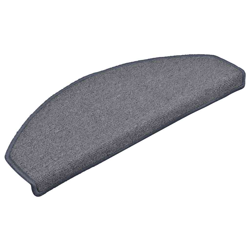vidaXL Maty na schody 30 szt. 65x24x4 cm Jasnoszare i niebieskie, półokrągłe, duże