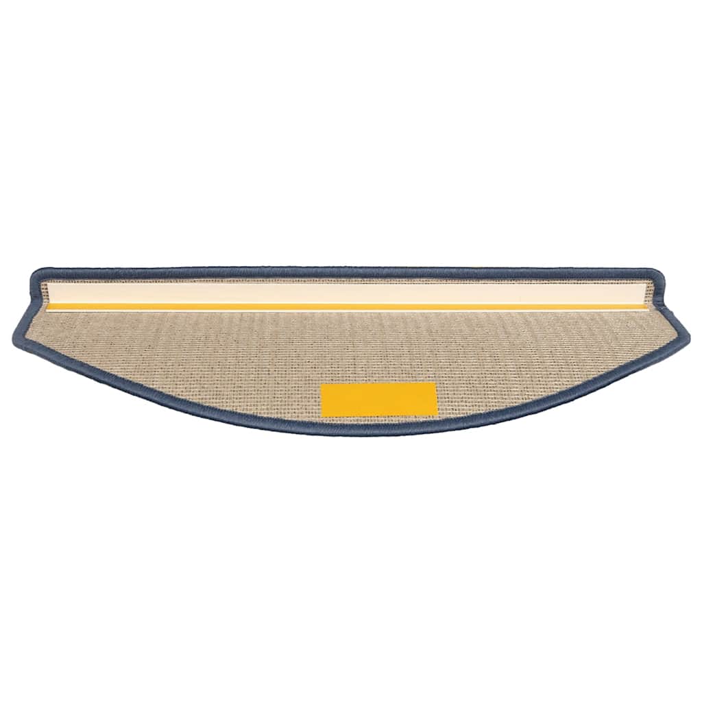 vidaXL Maty na schody 30 szt. 65x24x4 cm Jasnoszare i niebieskie, półokrągłe, duże