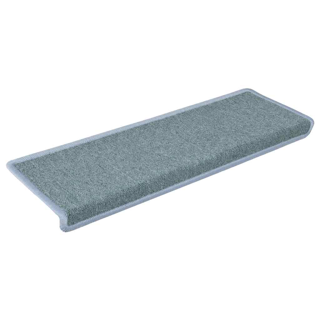 vidaXL Maty na schody 30 szt. 65x21x4 cm, kolor morski, prostokątna krawędź