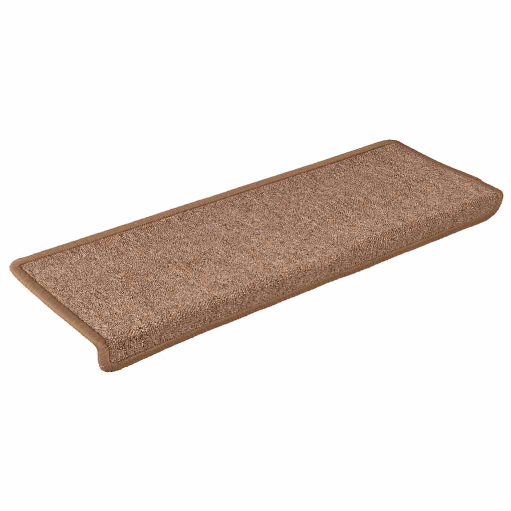 vidaXL Maty na schody 30 szt. 65x21x4 cm Brązowe prostokątne krawędzie