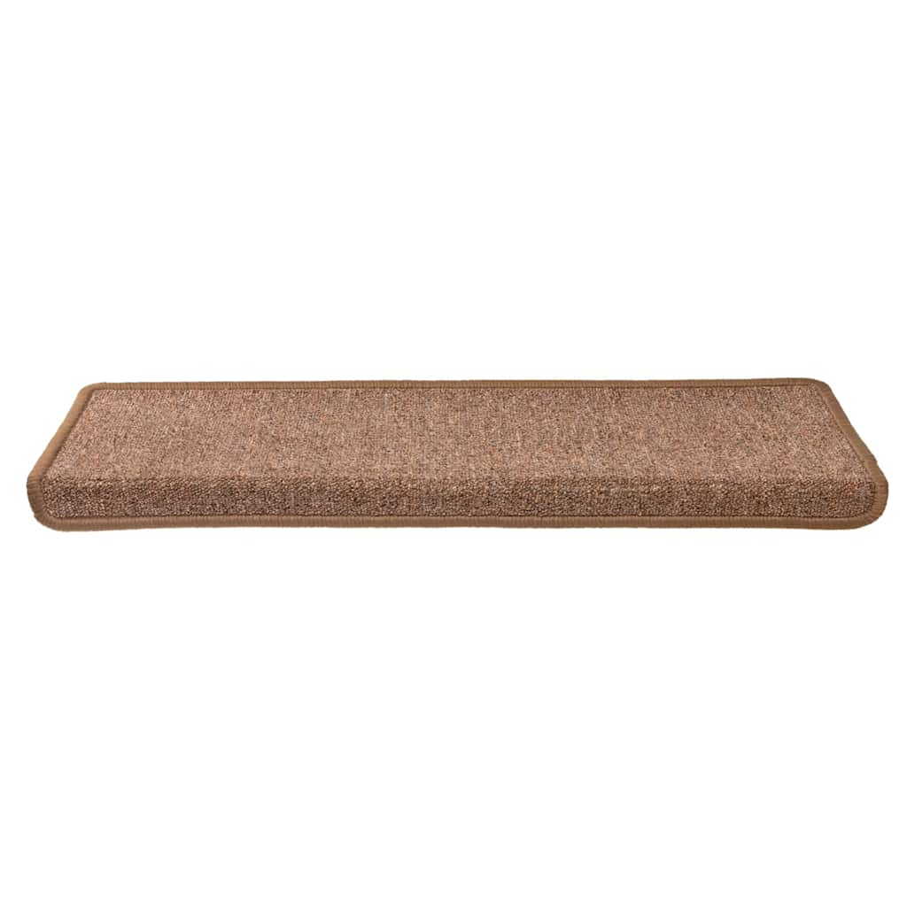 vidaXL Maty na schody 30 szt. 65x21x4 cm Brązowe prostokątne krawędzie