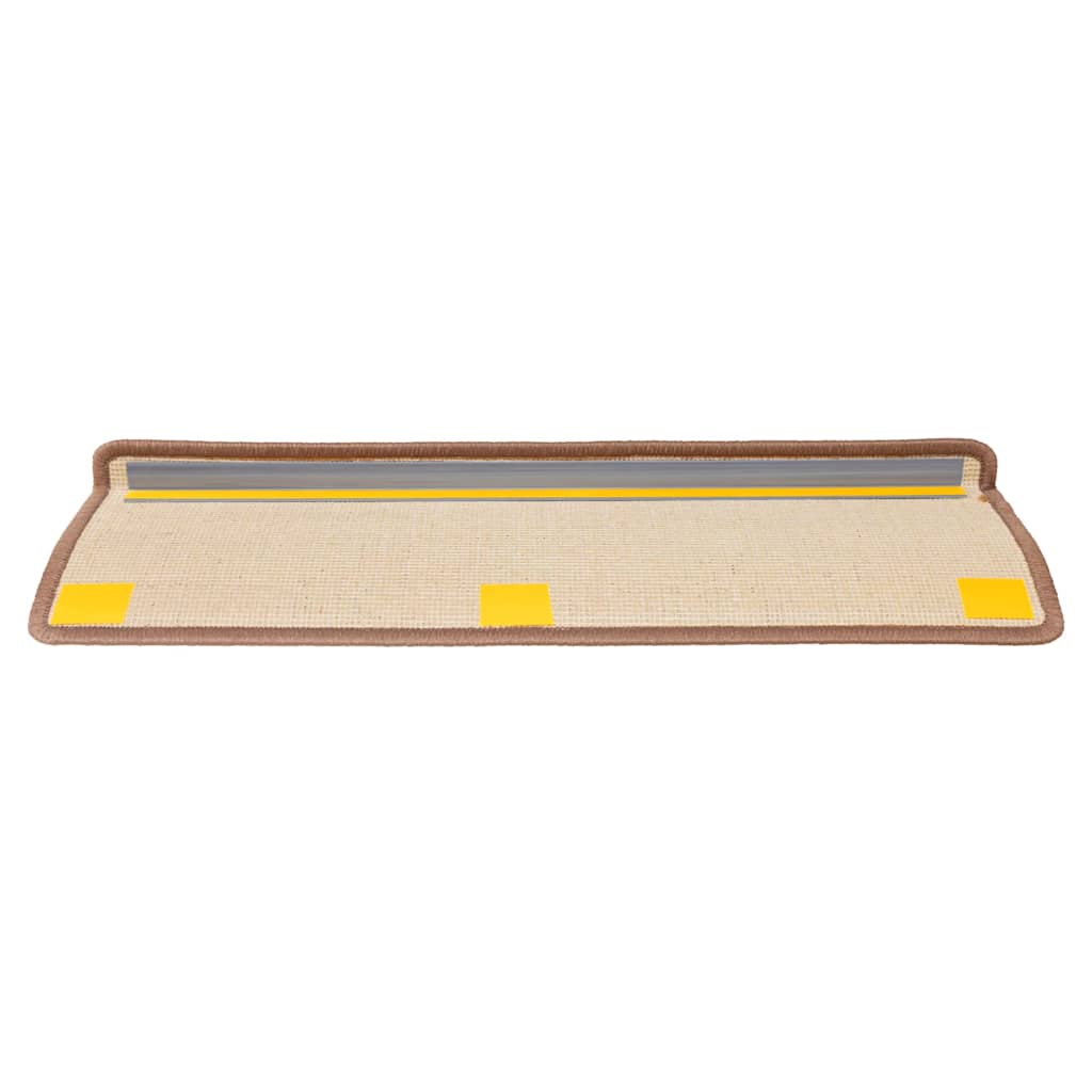 vidaXL Maty na schody 30 szt. 65x21x4 cm Brązowe prostokątne krawędzie