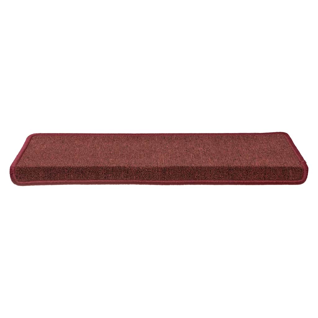 vidaXL Maty na schody 30 szt. 65x21x4 cm Bordeaux Rectangular Edge