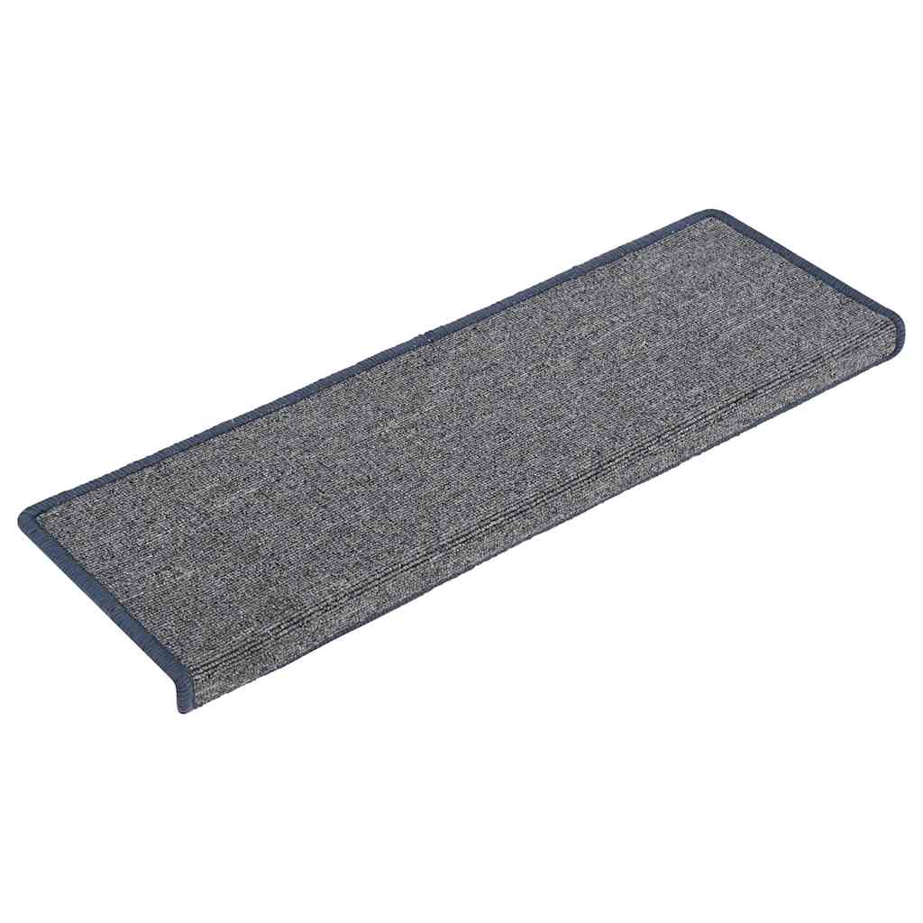 vidaXL Maty na schody 30 szt. 65x21x4 cm, jasnoszare i niebieskie, prostokątne krawędzie
