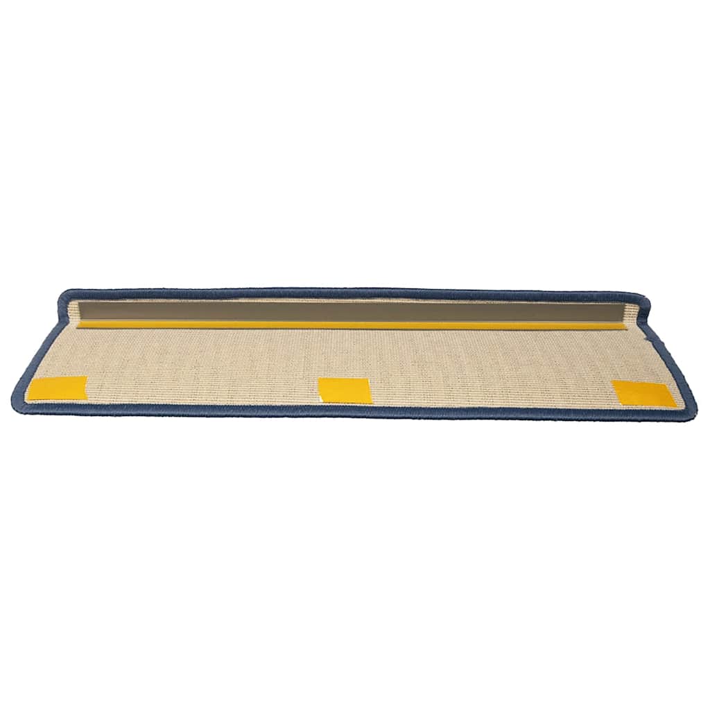 vidaXL Maty na schody 30 szt. 65x21x4 cm, jasnoszare i niebieskie, prostokątne krawędzie