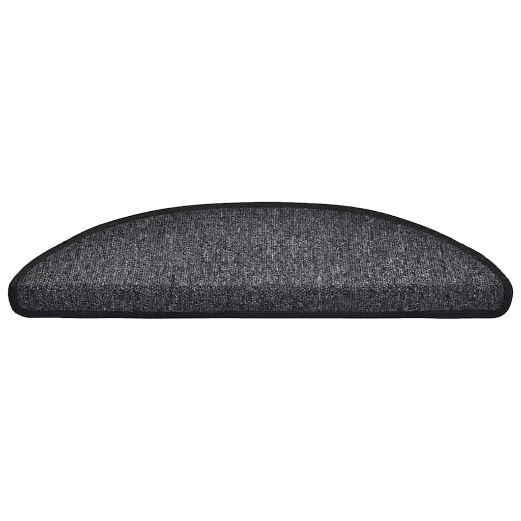 vidaXL Maty na schody 20 szt. 56x17x3 cm Antracyt Półokrągłe