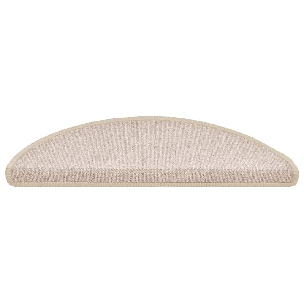 vidaXL Maty na schody 20 szt. 56x17x3 cm Taupe Półokrągłe