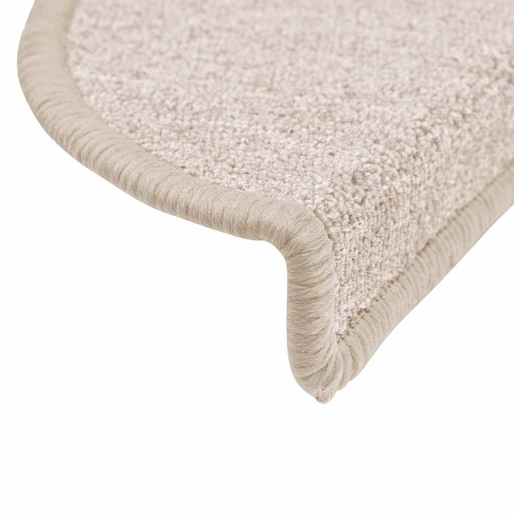 vidaXL Maty na schody 20 szt. 56x17x3 cm Taupe Półokrągłe