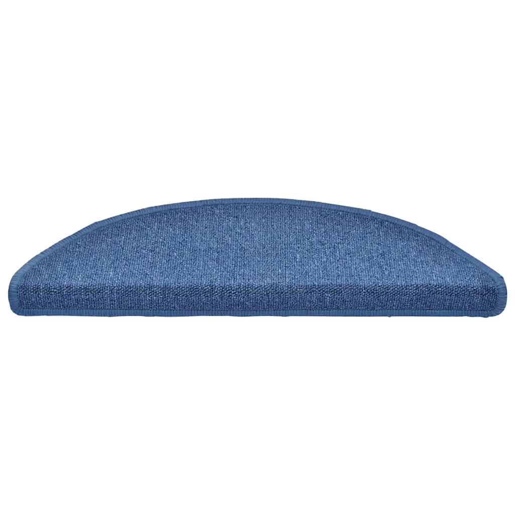 vidaXL Maty na schody 20 szt. 56x17x3 cm Niebieskie półokrągłe
