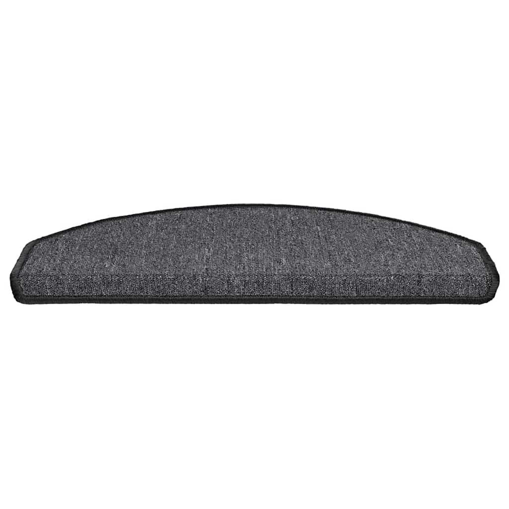 vidaXL Maty na schody 20 szt. 65x24x4 cm Antracytowe półokrągłe duże