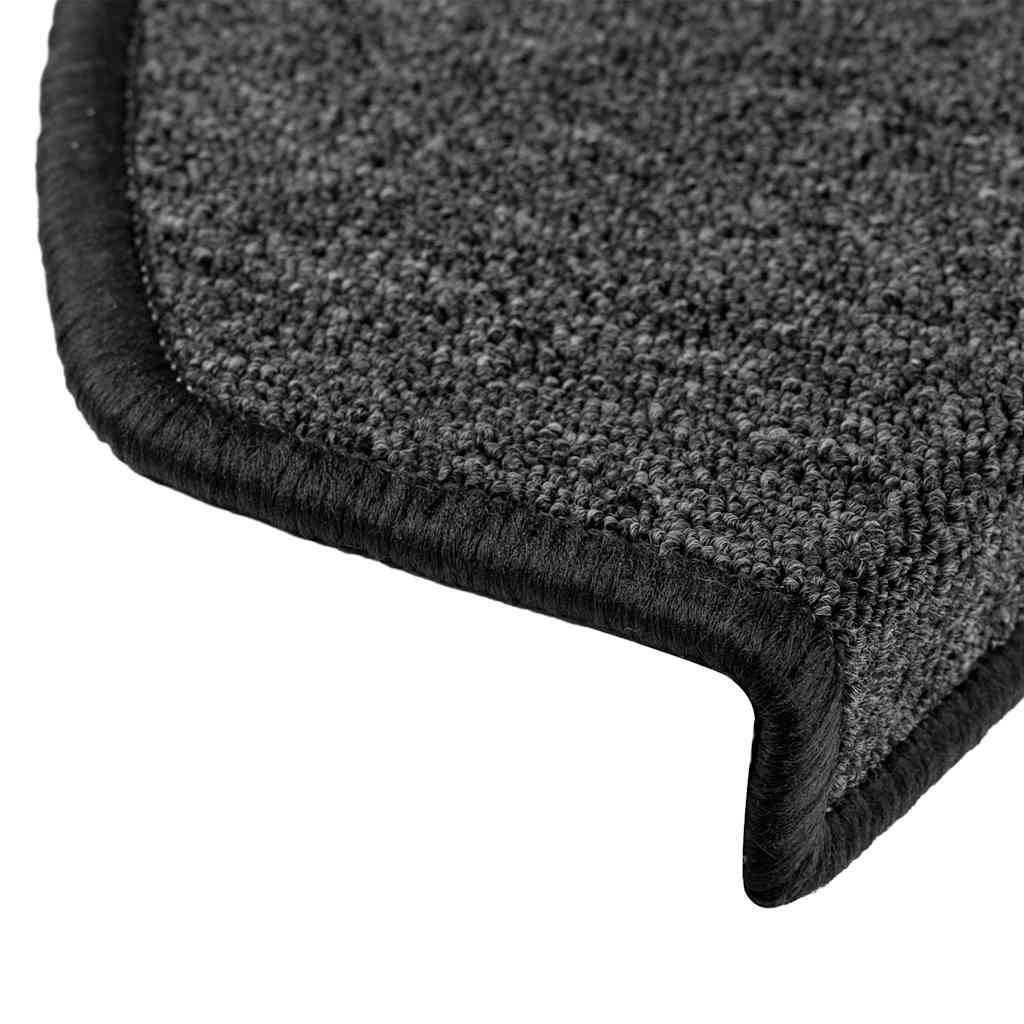vidaXL Maty na schody 20 szt. 65x24x4 cm Antracytowe półokrągłe duże