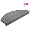 vidaXL Maty na schody 20 szt. 65x24x4 cm Ciemnoszare Półokrągłe Duże