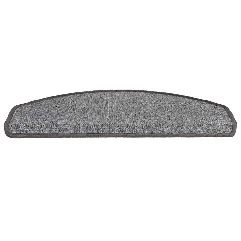 vidaXL Maty na schody 20 szt. 65x24x4 cm Ciemnoszare Półokrągłe Duże