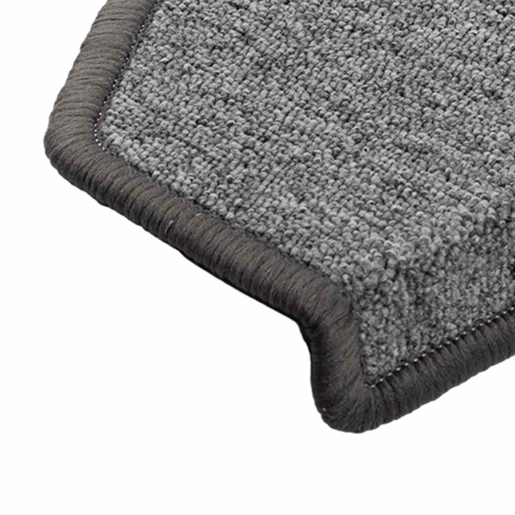 vidaXL Maty na schody 20 szt. 65x24x4 cm Ciemnoszare Półokrągłe Duże