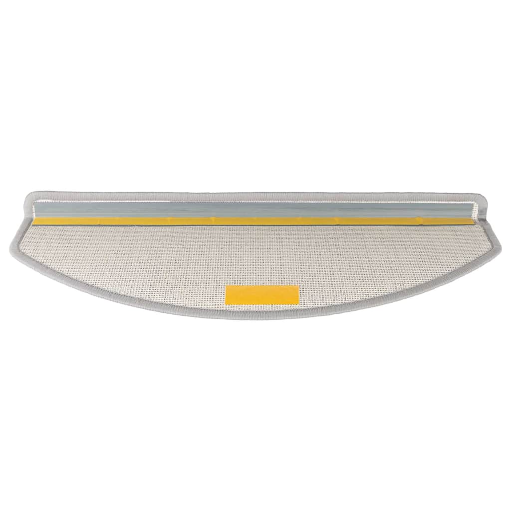 vidaXL Maty na schody 20 szt. 65x24x4 cm Jasnoszare Półokrągłe Duże