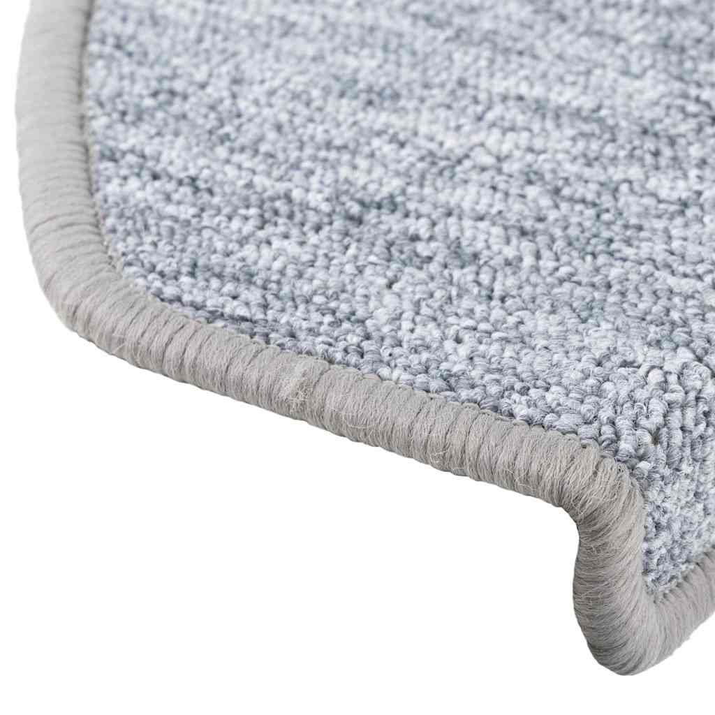 vidaXL Maty na schody 20 szt. 65x24x4 cm Jasnoszare Półokrągłe Duże