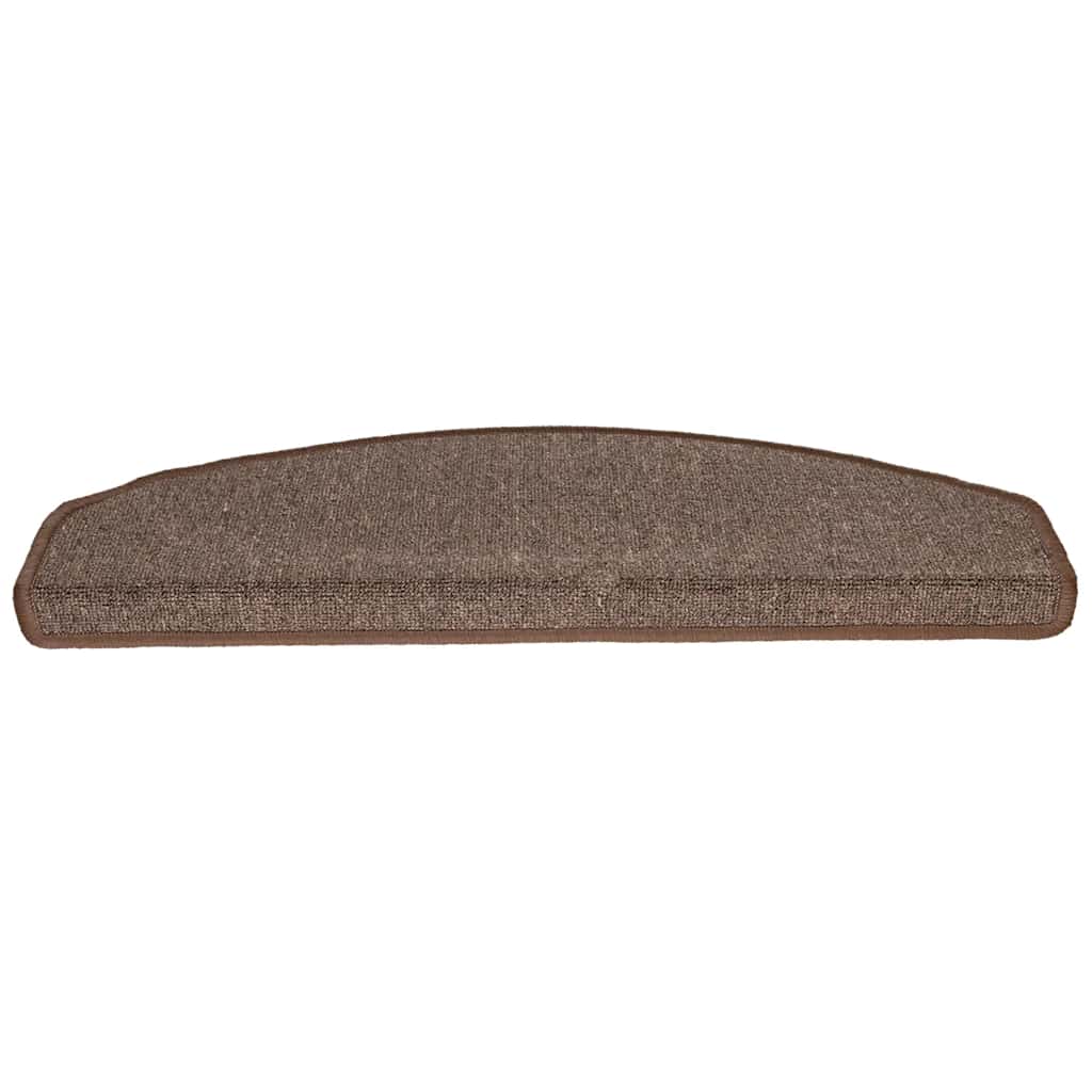 vidaXL Maty na schody 20 szt. 65x24x4 cm Brąz kawowy Półokrągły Duży