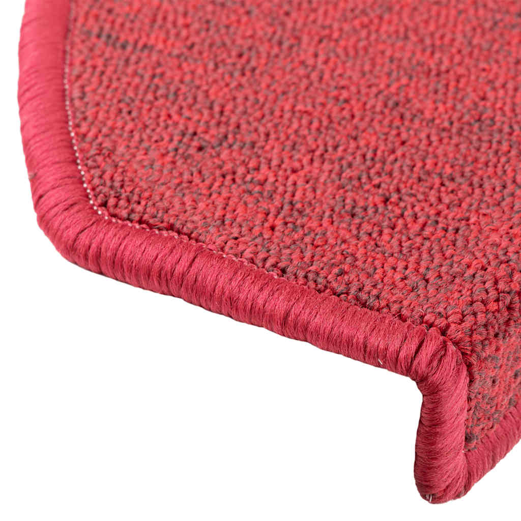 vidaXL Maty na schody 20 szt. 65x24x4 cm Czerwone Półokrągłe Duże