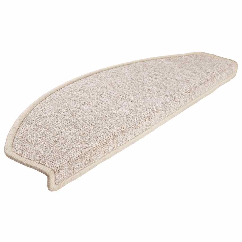 vidaXL Maty na schody 20 szt. 65x24x4 cm Taupe Półokrągłe Duże