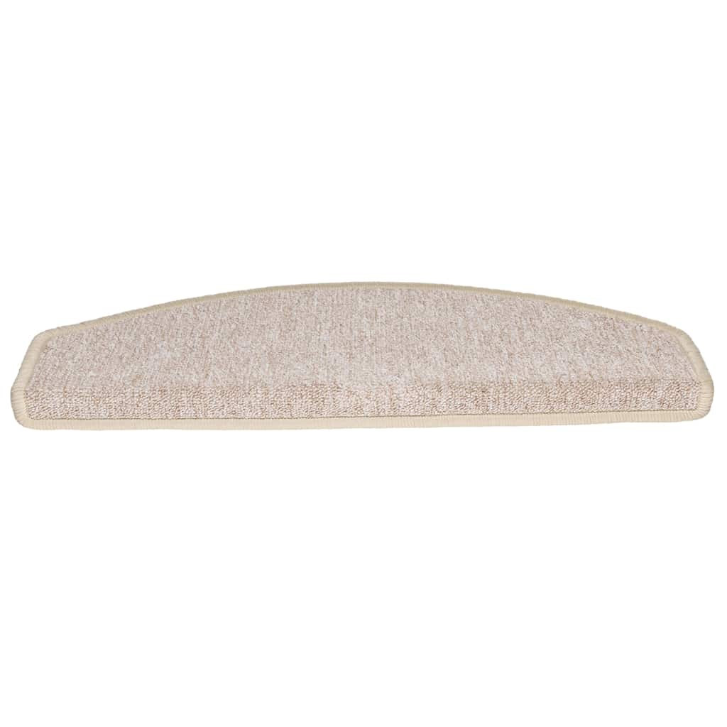 vidaXL Maty na schody 20 szt. 65x24x4 cm Taupe Półokrągłe Duże