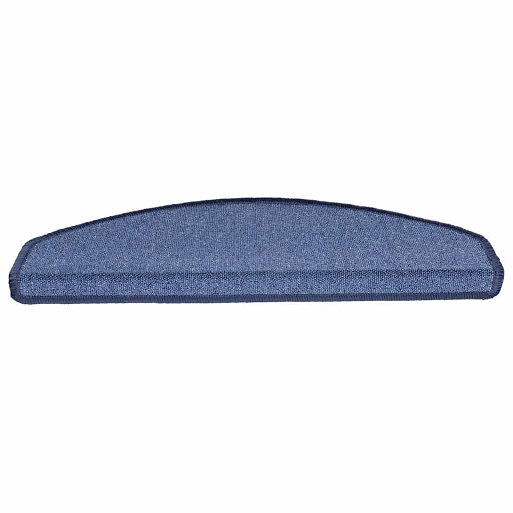 vidaXL Maty na schody 20 szt. 65x24x4 cm niebieskie półokrągłe duże