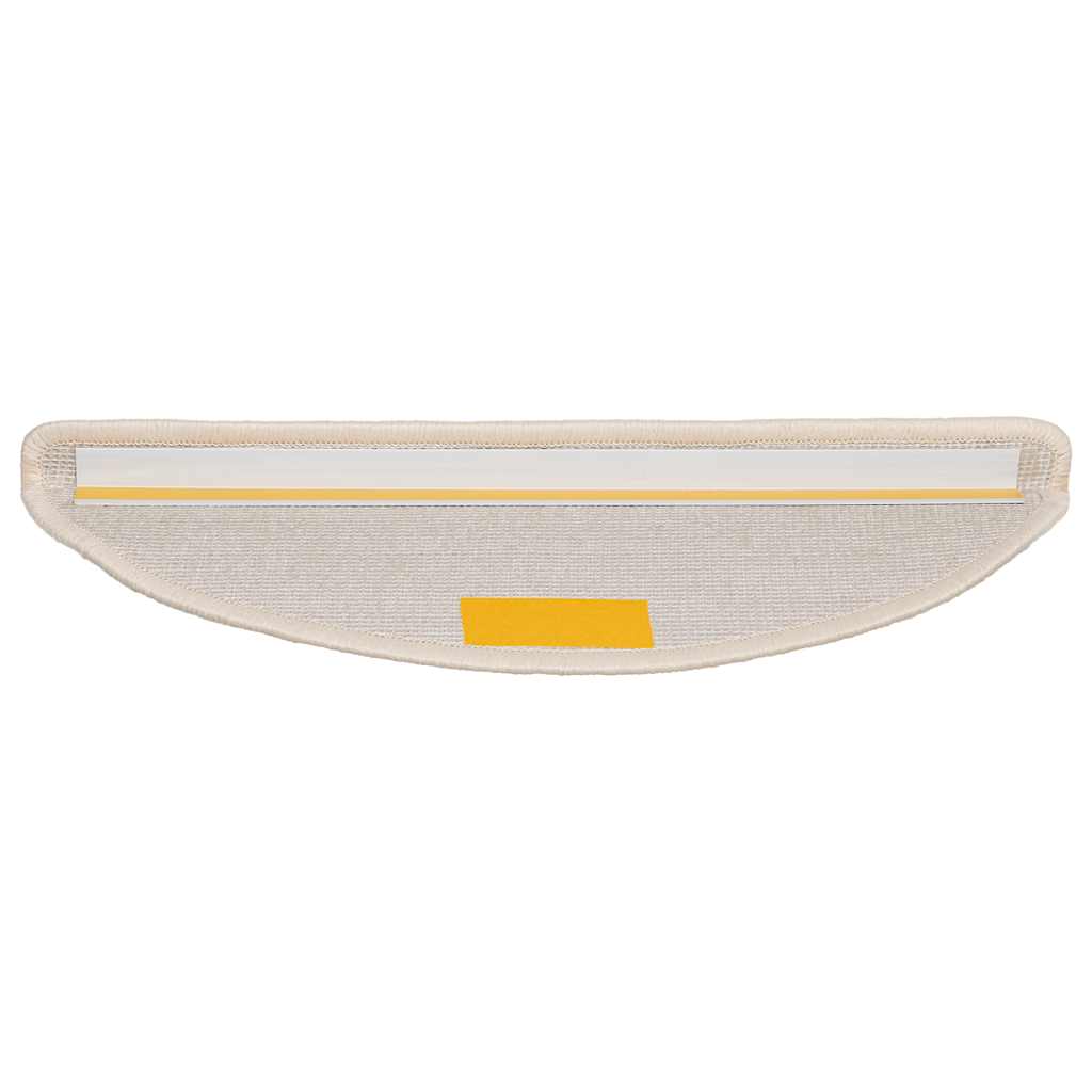 vidaXL Maty na schody 30 szt. 56x17x3 cm Białe półokrągłe
