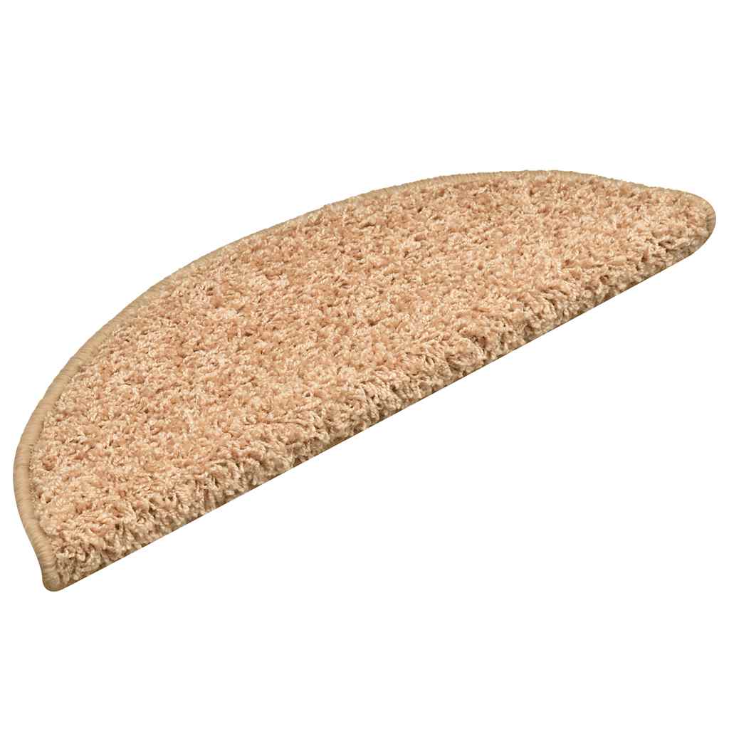 vidaXL Maty na schody 30 szt. 56x17x3 cm, złote, półokrągłe