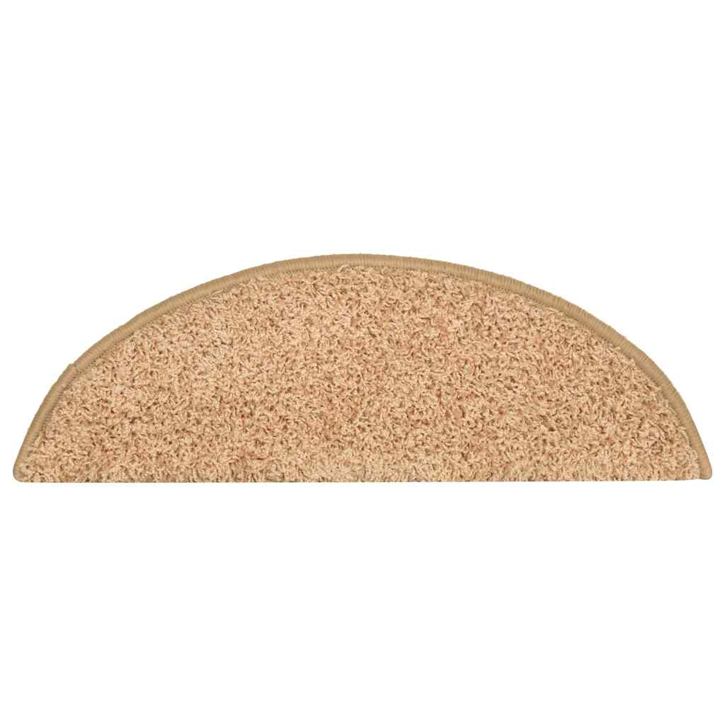 vidaXL Maty na schody 30 szt. 56x17x3 cm, złote, półokrągłe