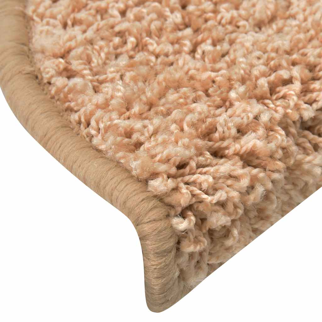 vidaXL Maty na schody 30 szt. 56x17x3 cm, złote, półokrągłe