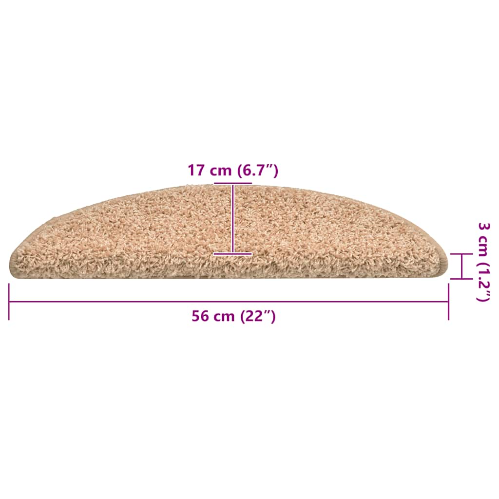 vidaXL Maty na schody 30 szt. 56x17x3 cm, złote, półokrągłe