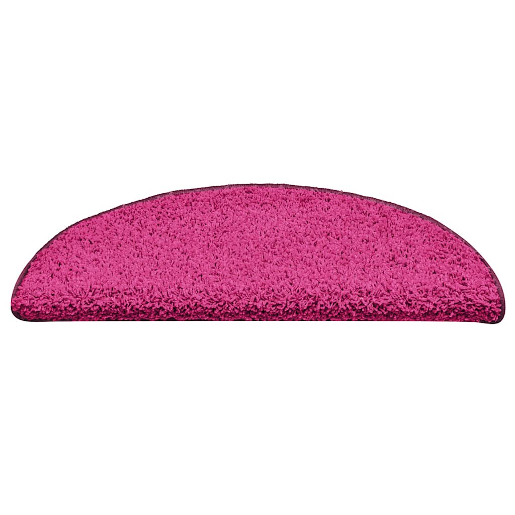 vidaXL Maty na schody 30 szt. 56x17x3 cm różowe półokrągłe