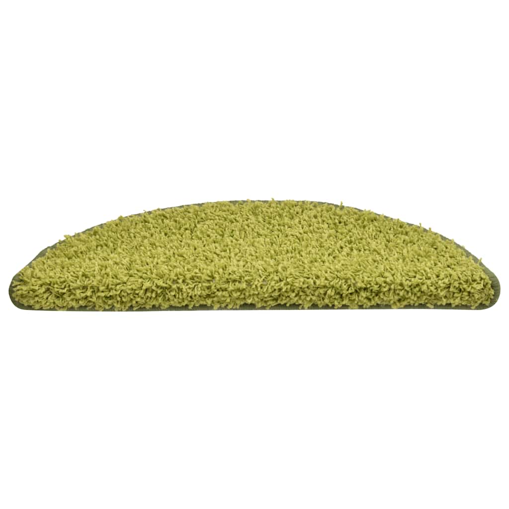 vidaXL Maty na schody 30 szt. 56x17x3 cm Zielone półokrągłe