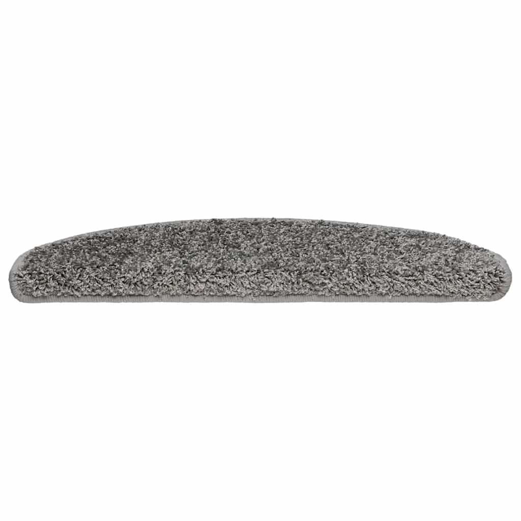 vidaXL Maty na schody 30 szt. 65x21x4 cm Szare półokrągłe duże