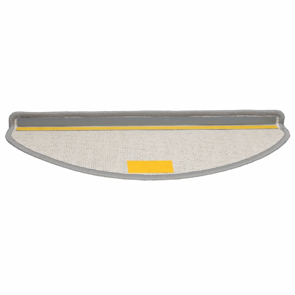 vidaXL Maty na schody 30 szt. 65x21x4 cm Szare półokrągłe duże