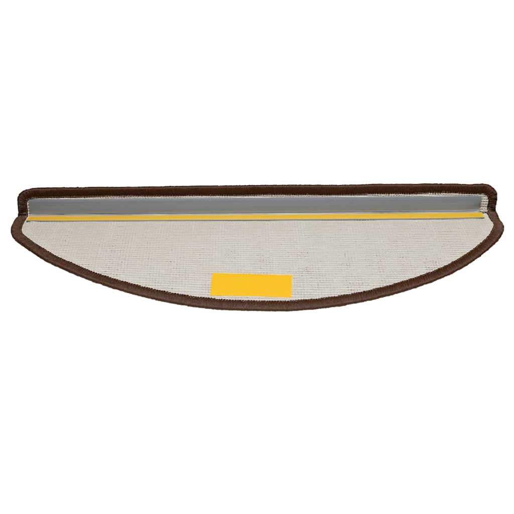 vidaXL Maty na schody 30 szt. 65x21x4 cm Brązowe półokrągłe duże