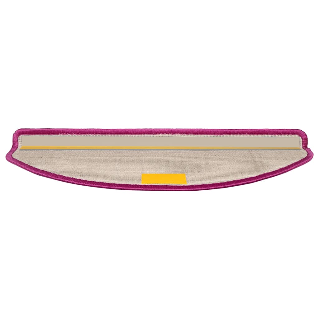 vidaXL Maty na schody 30 szt. 65x21x4 cm Fioletowe półokrągłe duże