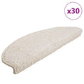 vidaXL Maty na schody 30 szt. 65x21x4 cm Białe półokrągłe duże