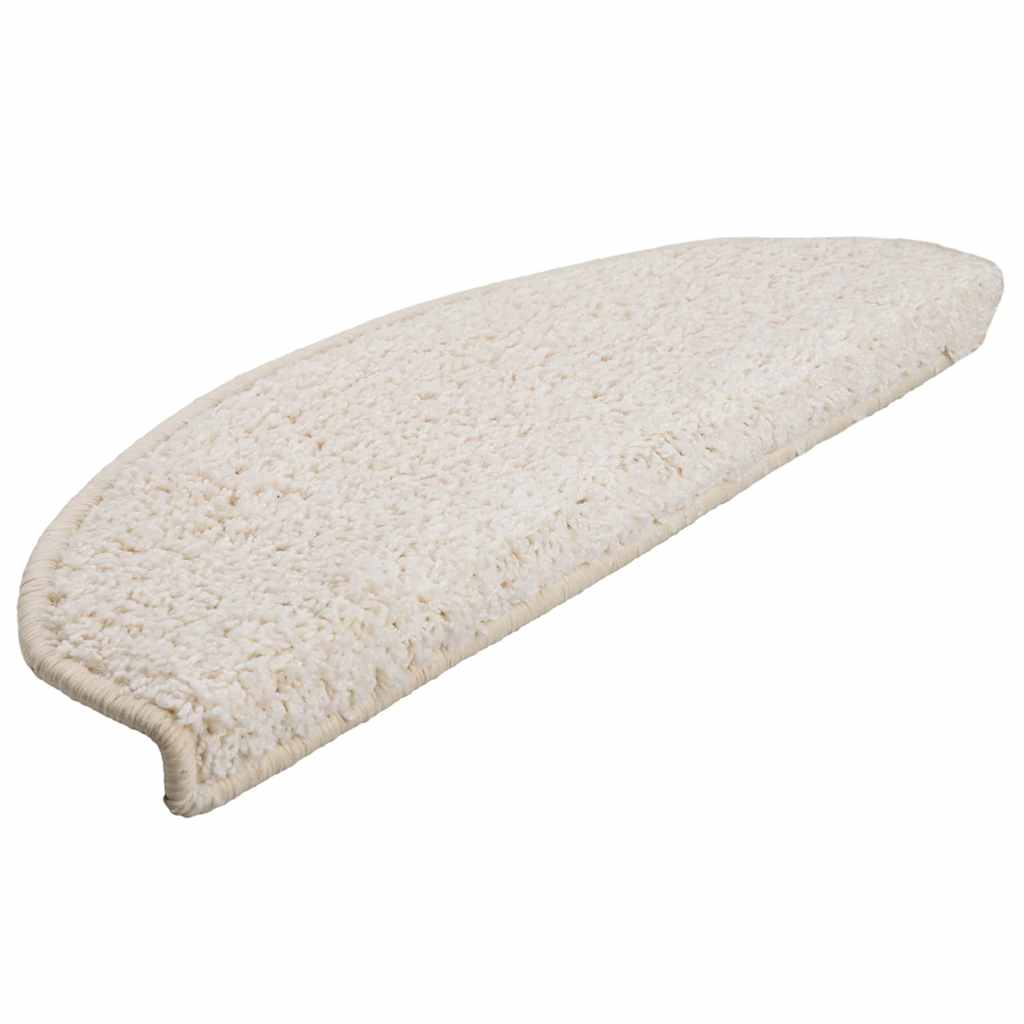 vidaXL Maty na schody 30 szt. 65x21x4 cm Białe półokrągłe duże