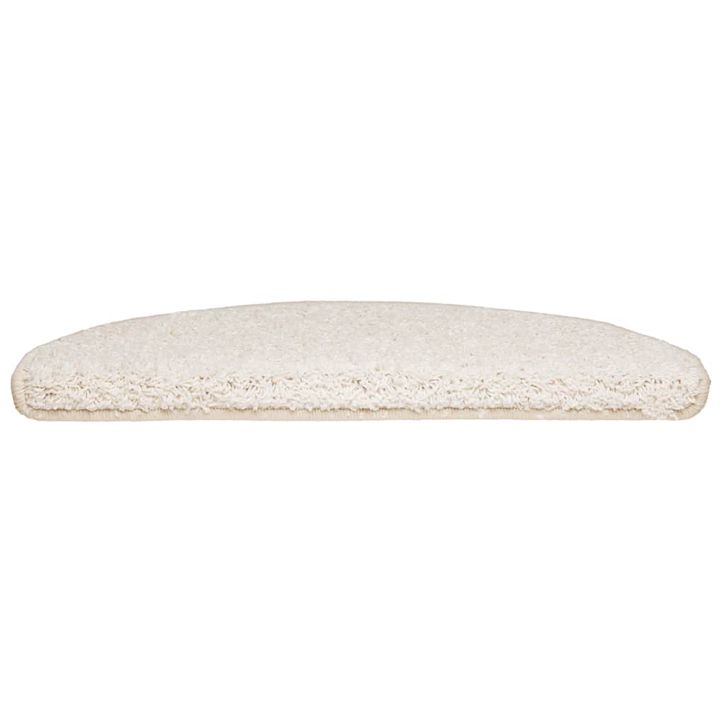 vidaXL Maty na schody 30 szt. 65x21x4 cm Białe półokrągłe duże