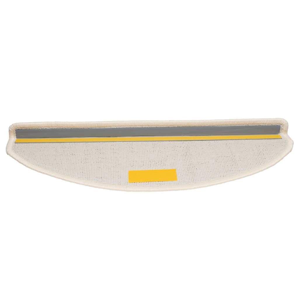vidaXL Maty na schody 30 szt. 65x21x4 cm Białe półokrągłe duże